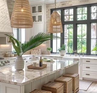 Beautiful transitional kitchen representing successful Austin home remodeling