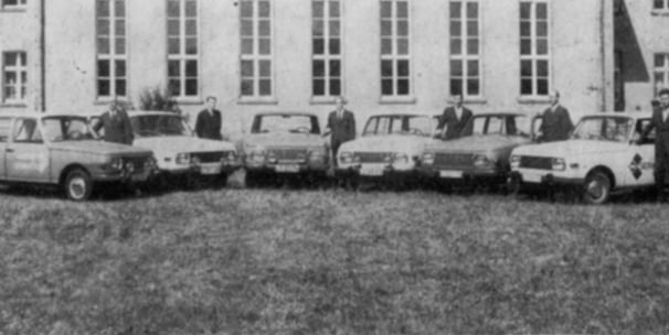 das erste Regionalvertreter-Kollektiv in der DDR, eingesetzt vom VEB Automobilwerk Eisenach