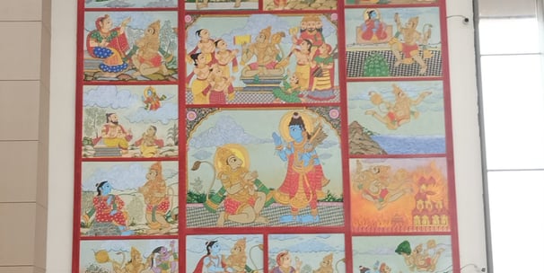 a large mural of a large mural of a large mural of a large mural of