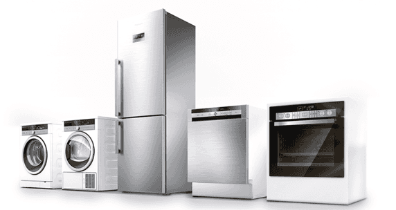a refrigerator freezer with a refrigerator and a washing machine