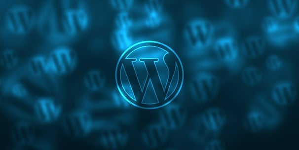 Une image avec le logo WordPress