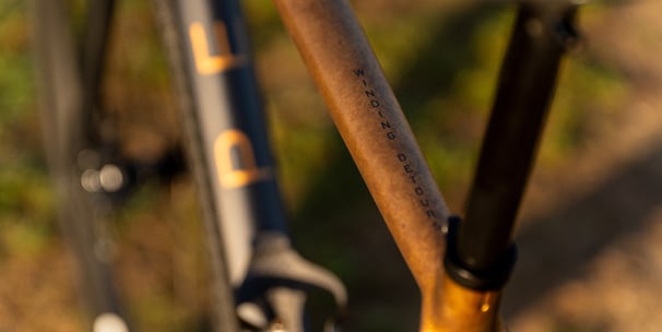 a custom painted bike OPEN WIDE in GIRONA