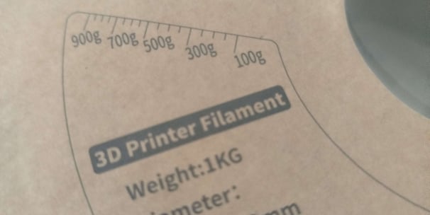 A roll of 3D printing filament