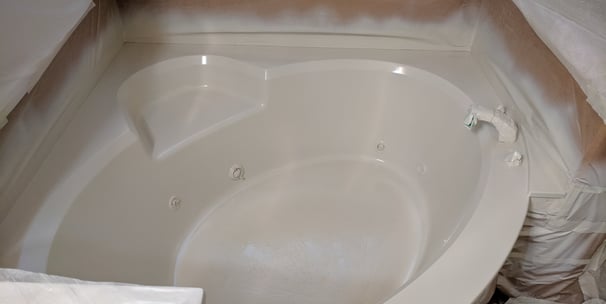 culture marble tub refinished in off white in longview texas