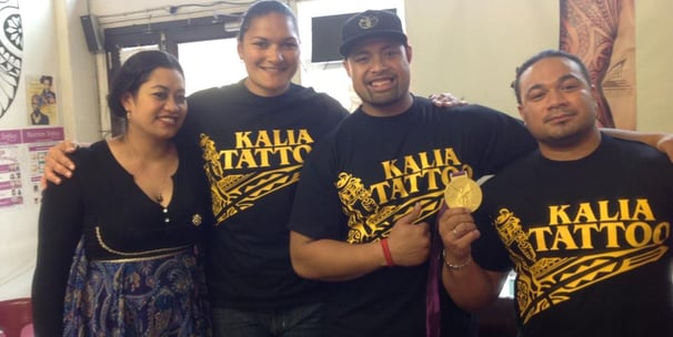 New Zealand Tongan Olympian Valerie Adams Kalia Tattoo Carl Cocker Polynesian Tattoo Melbourne