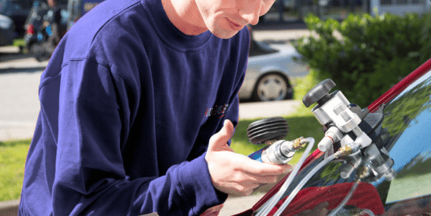 Cracked windshield fix