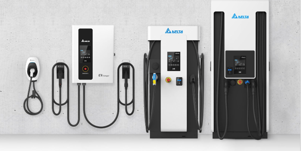 Different types of EV chargers, Delta EV chargers available in Qatar