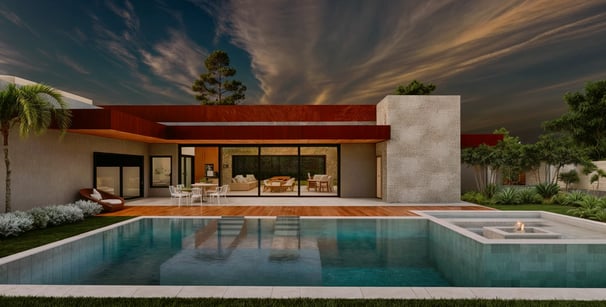 Projeto residencial moderno em Monte Mor - Aborin Arquitetura