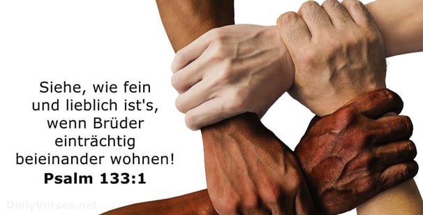 Siehe wie fein und lieblich ist's, wenn Brüder einträchtig beieinander wohnen