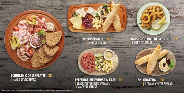 Menu Page at Brozeit
