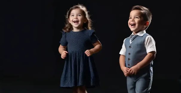 Niños cantando.