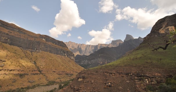 Tugela gorge walk and Policemans Helmet, Thendele Upper Camp, Drakensberg Amphitheatre, South Africa