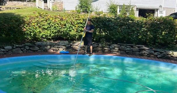 Eagleview Pool Care team offering professional pool cleaning and maintenance services in Connecticut