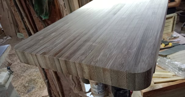 Finishing Bentukan Bambu