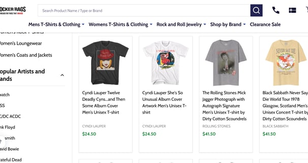 Rocker rags vintage shirts rock music retro