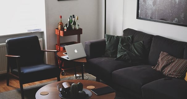 Bright living room with modern inventory