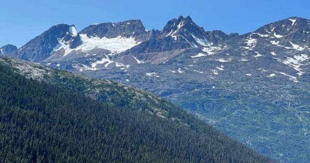 Snow Capped Mountains in Skagway