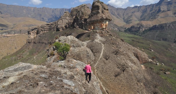 Tugela gorge walk and Policemans Helmet, Thendele Upper Camp, Drakensberg Amphitheatre, South Africa