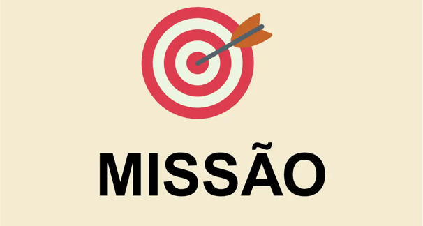 um alvo e abaixo Missão