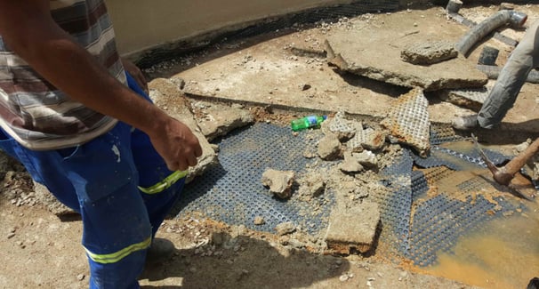 Assessment of compromised slab area at multiple story building, Sandhurst Towers, Sandton