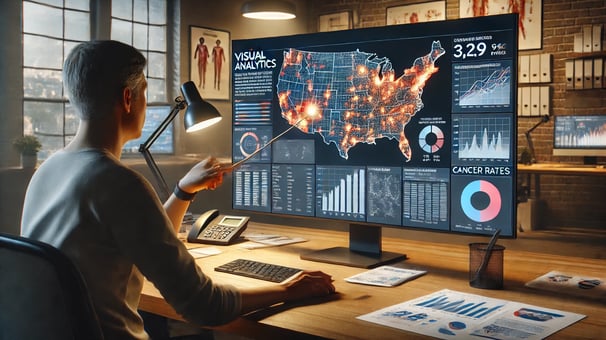visual analytics to uncover cancer rate disparities