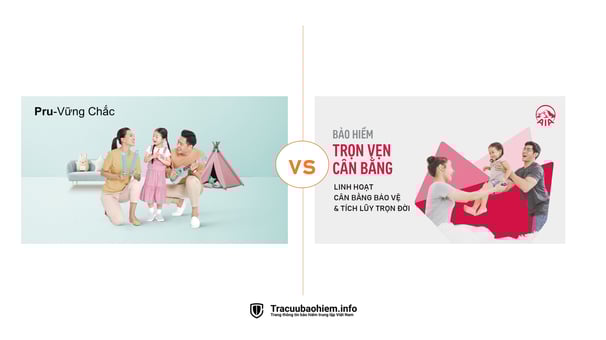 So sáng Prudential Pru-Vững Chắc và AIA Trọn Vẹn Cân Bằng