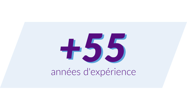 illustration 55 ans d'expérience