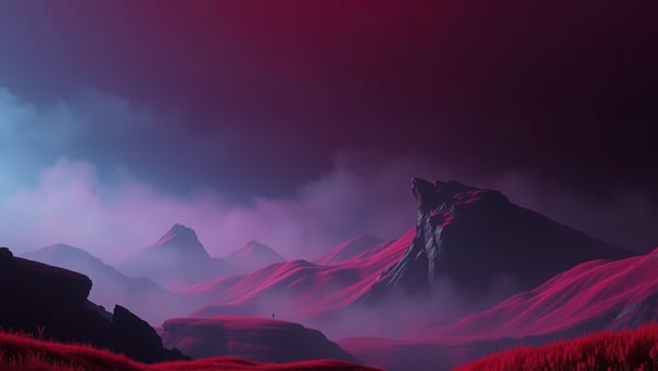 UniverseX - a mountain scene with a mountain range in the background