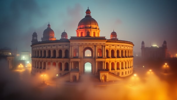 UniverseX - a building with a dome shaped building with a clock tower