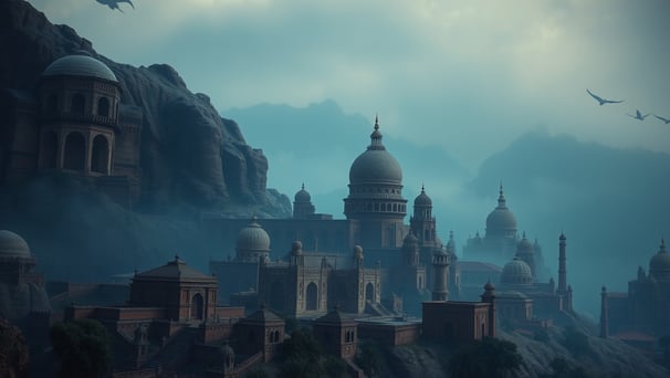 UniverseX - a castle like building with a large tower in the background