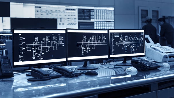 SCADA system dashboard