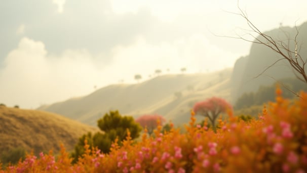 UniverseX - a mountain scene with a tree in the foreground