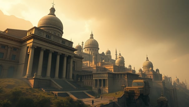 UniverseX - a large building with a large building in the background