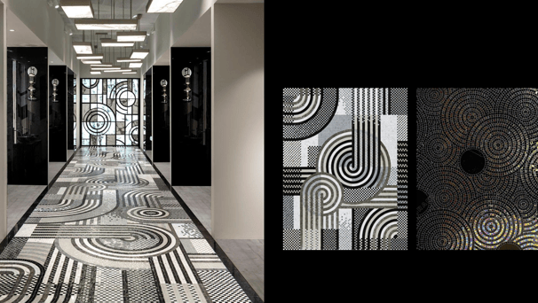 Glass Mosaic Mural , Custom Mosaic Mural