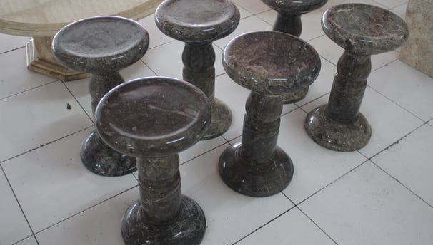 Natural Stone Stool Collection Nussen Living