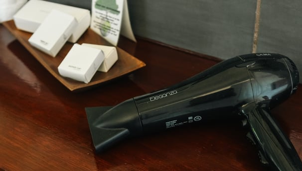a hair dryer sitting on a table
