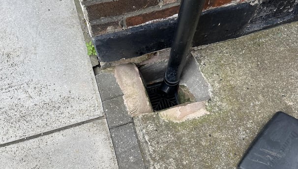 Cleaning of a gully in Birmingham