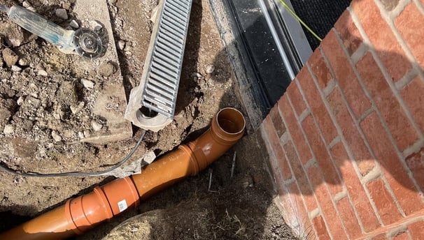 A full drain installation replacement in Warrington