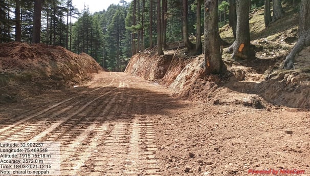CONSTRUCTION OF PMGSY ROAD FROM CHARRAL TO NIPPAH DIVISION by escotten infra projects pvt. ltd.