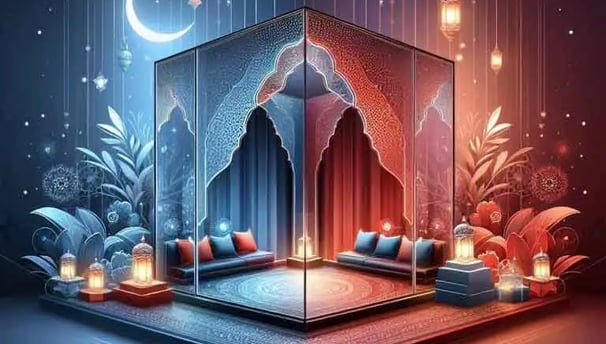 في ظل ونور :تفاصيل الديكورات الداخلية للبوثات: صور تبرز التفاصيل الدقيقة في التصميم الداخلي للبوثات