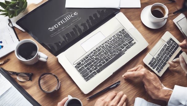 a close up of a computer screen with icons