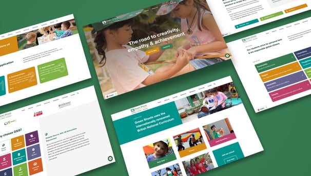 a group of children's websitepages with a variety of different themes