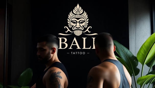 a man with tattoos on his chest and a tattoo on his chest