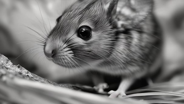 black mouse on gray concrete pavement