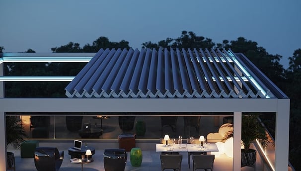 electric retractable pergola