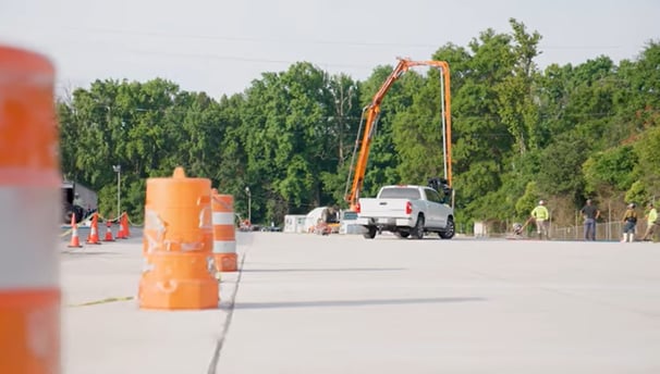 a big flatwork made by company construction