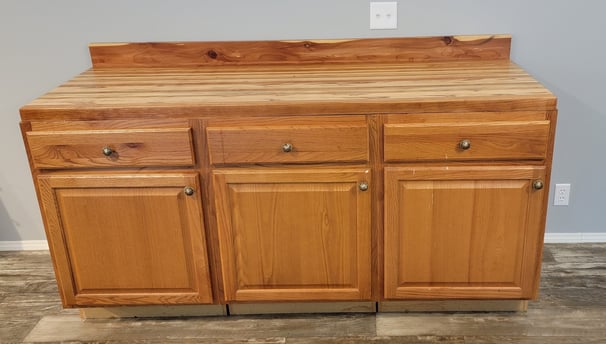Butcher Block kitchen counter top 1