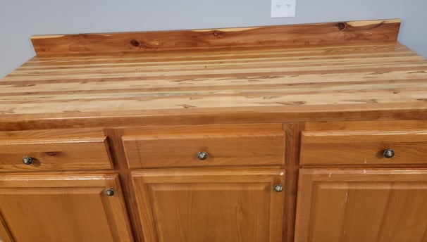 Butcher Block kitchen counter top 2