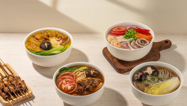 Hot Halal Beef Noodle Bowl with Broth – Kol Noodle NYC