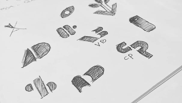 logo design sketching